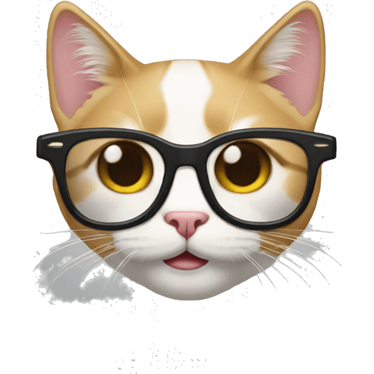 Gato con lentes  emoji