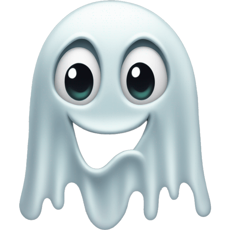 Shocked ghost emoji