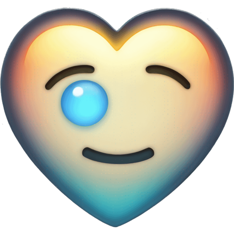 heart with light blub surround emoji