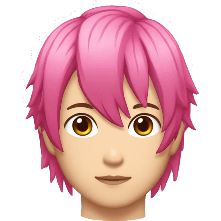 sukuna jujutsi kaisen pink hair male emoji