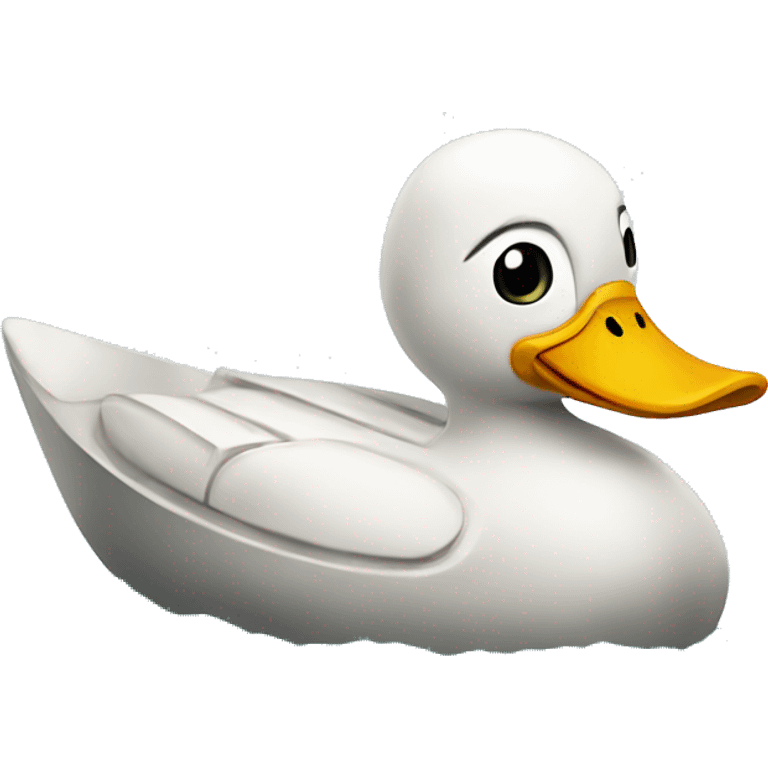 duck on a boat emoji