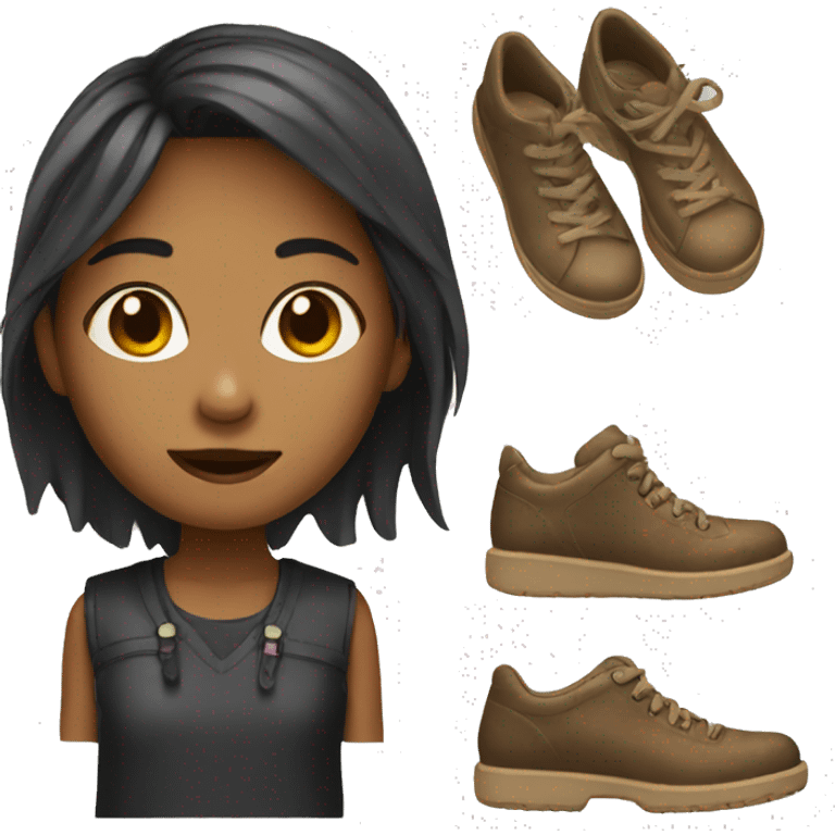 Girl wearing a shoes  emoji