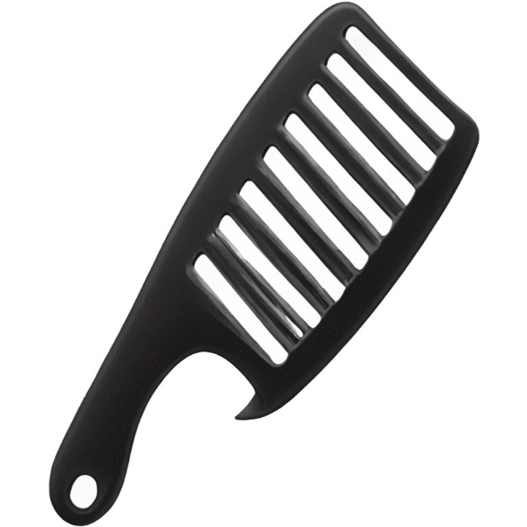 Comb for agro hair with metal emoji