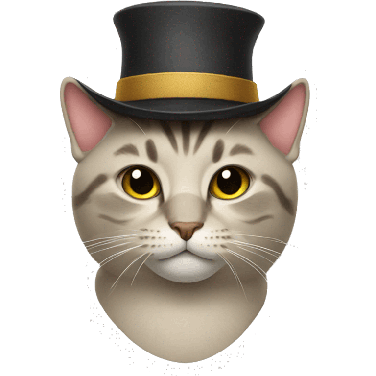 Cat with a hat emoji