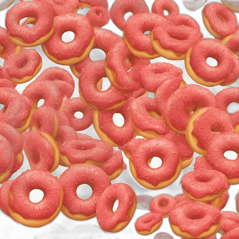 red donut emoji