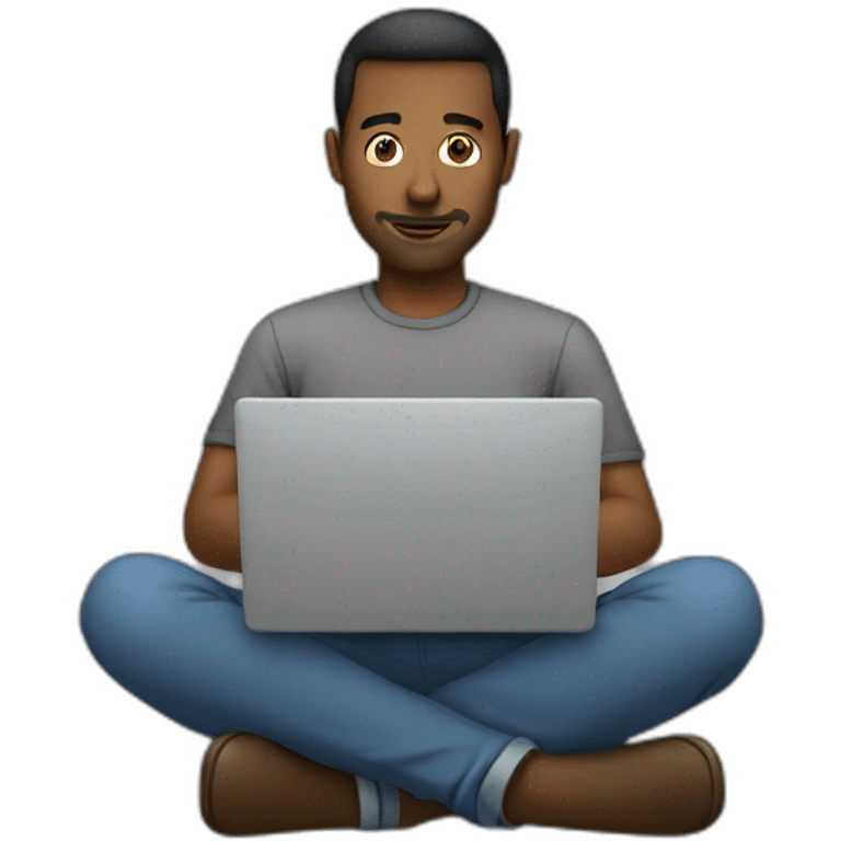 man using laptop emoji