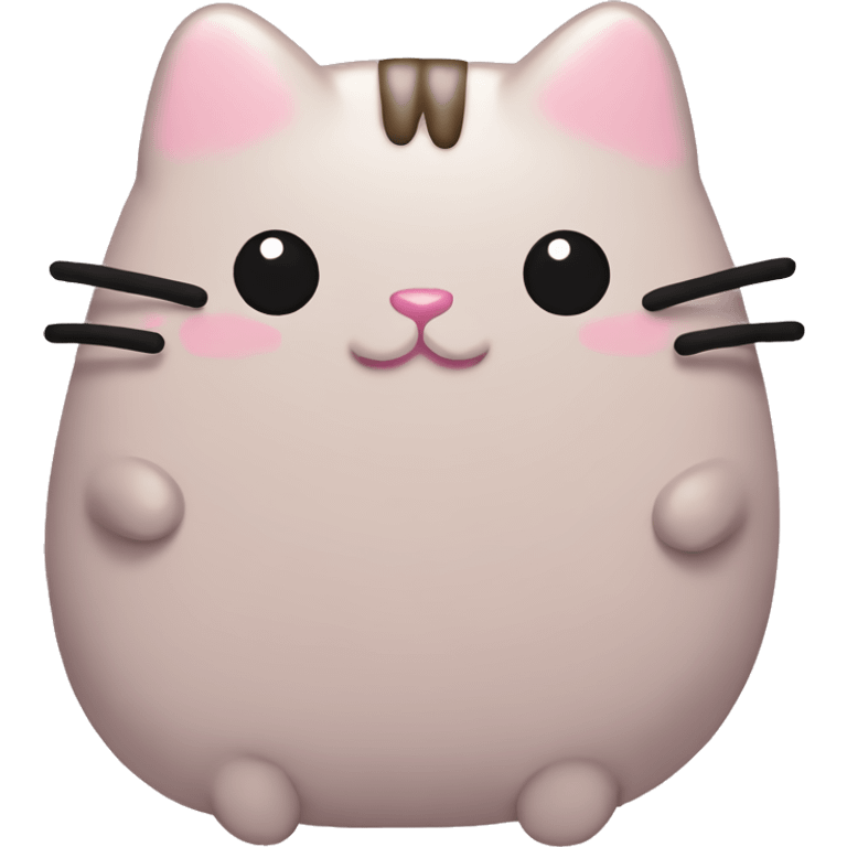 pusheen light pink emoji