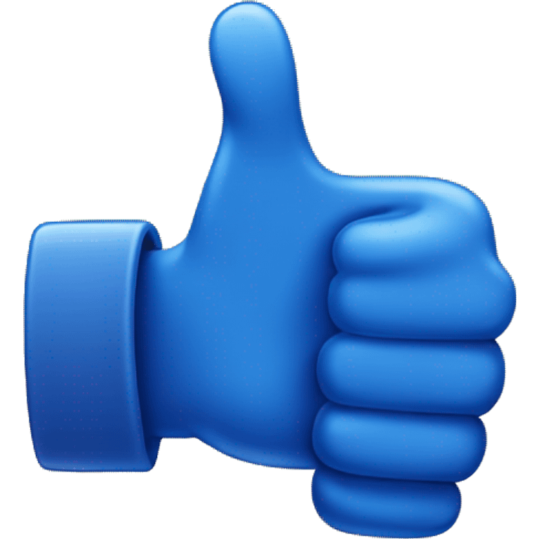 create a thumb up emoji like 👍 with blue color like old facebook like button emoji