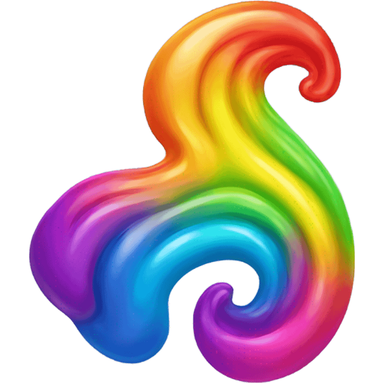 A rainbow yeti poop swirl emoji emoji