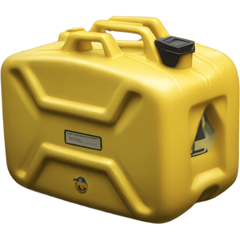 front view of yellow jerry can emoji