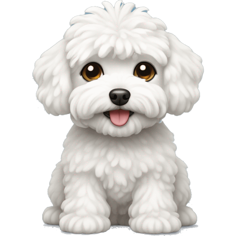 White maltipoo dog emoji