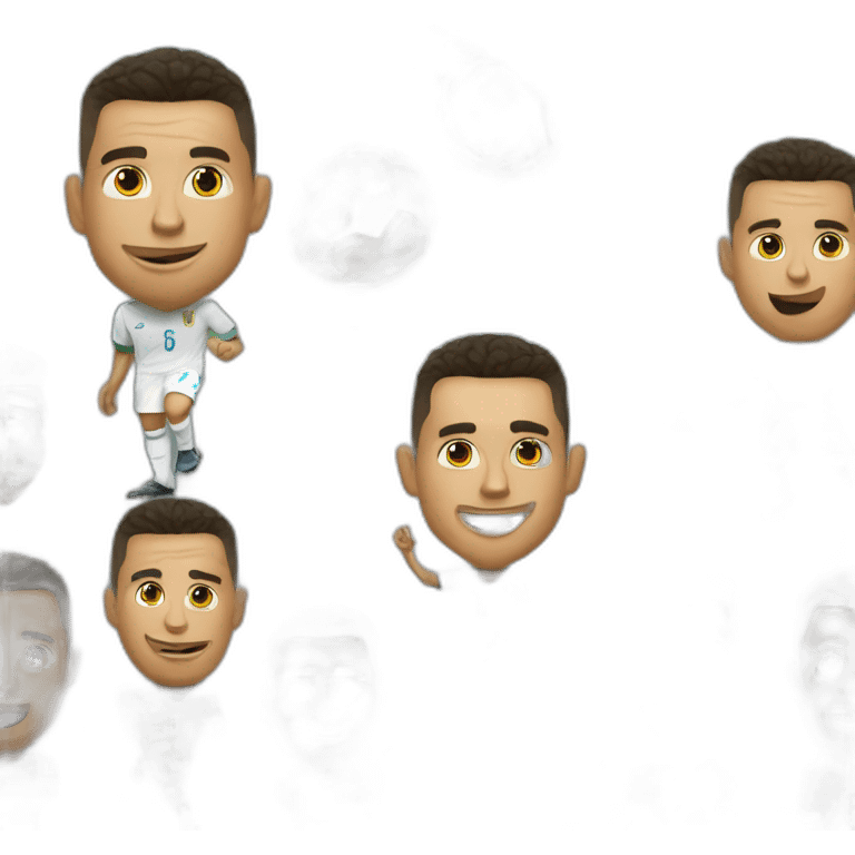 Ronaldo cariying the world cup emoji