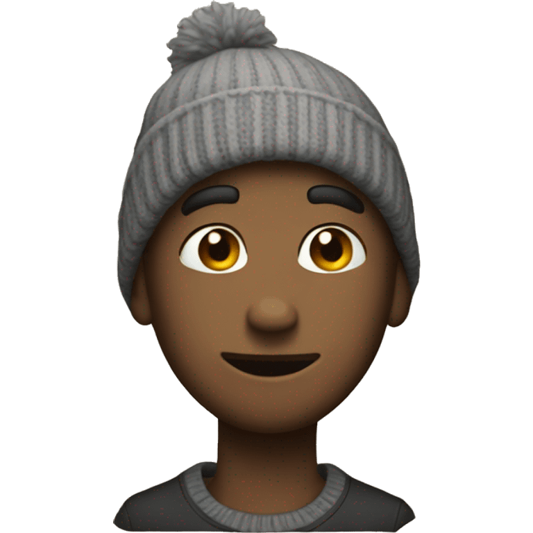 Emoji wearing a beanie emoji