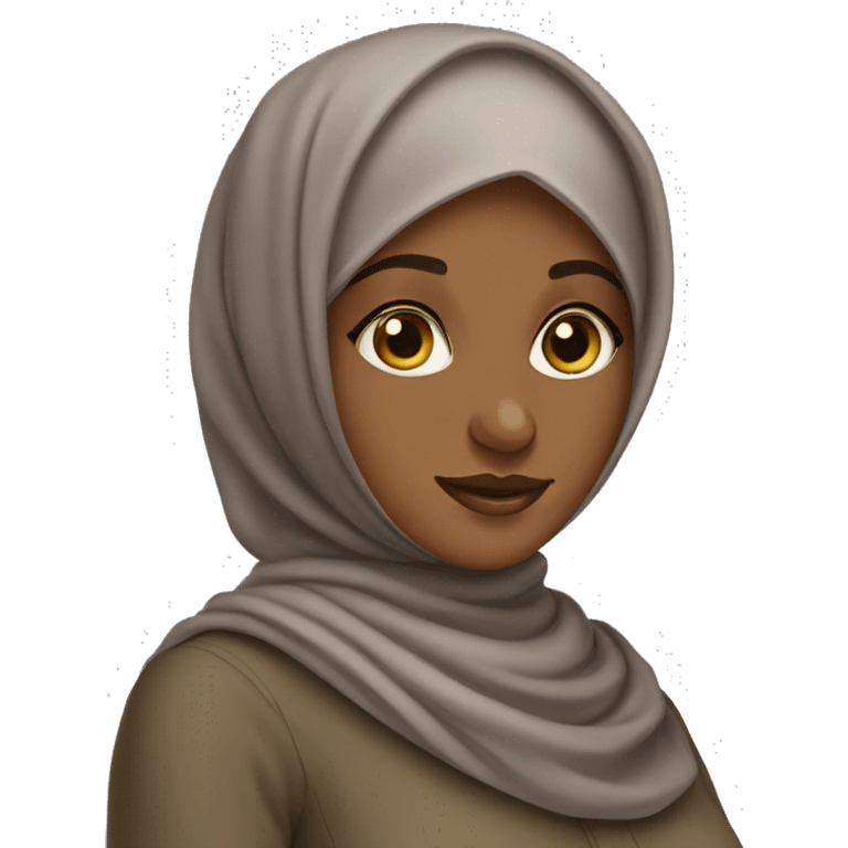 Hijabi brown girl emoji