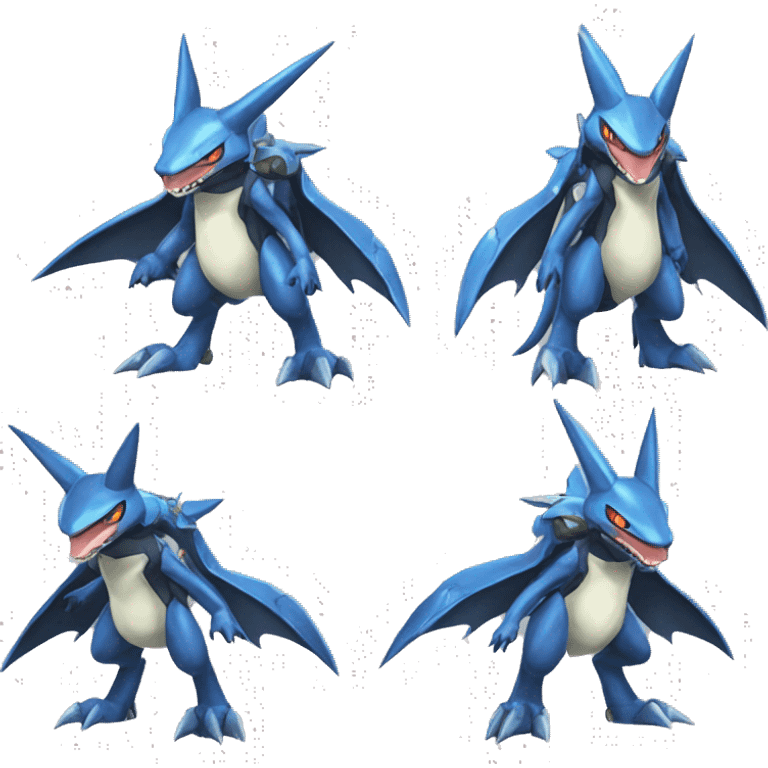 Sharpedo-Lucario-Salamence-Mecha full body emoji