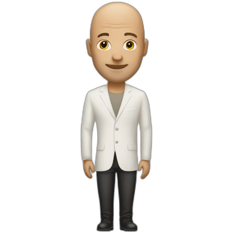 Bald man with buggatti emoji