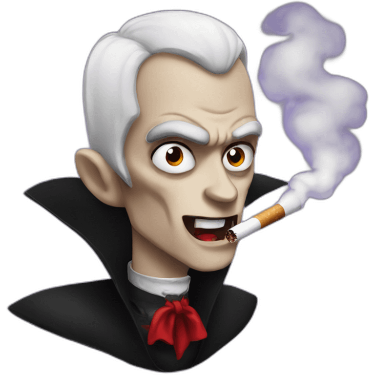 smoking vampire emoji