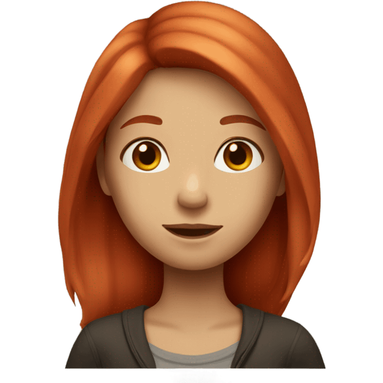 girl with long red hair emoji