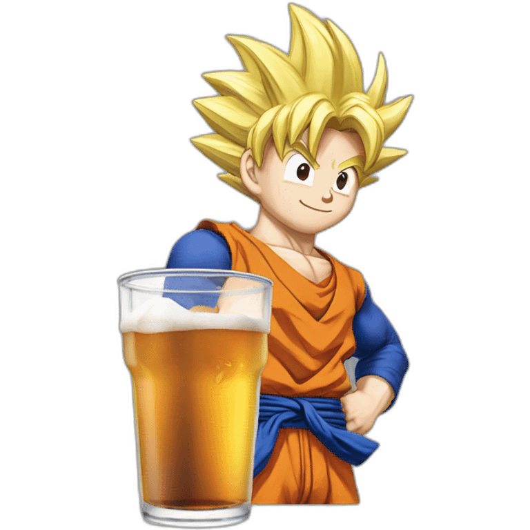 Goku drinking Pepsi emoji