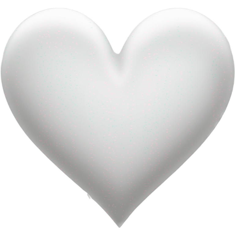 White heart  emoji