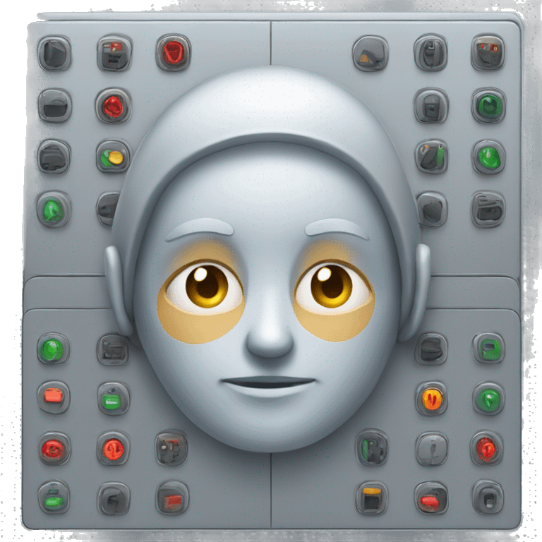 control panel with human face  emoji