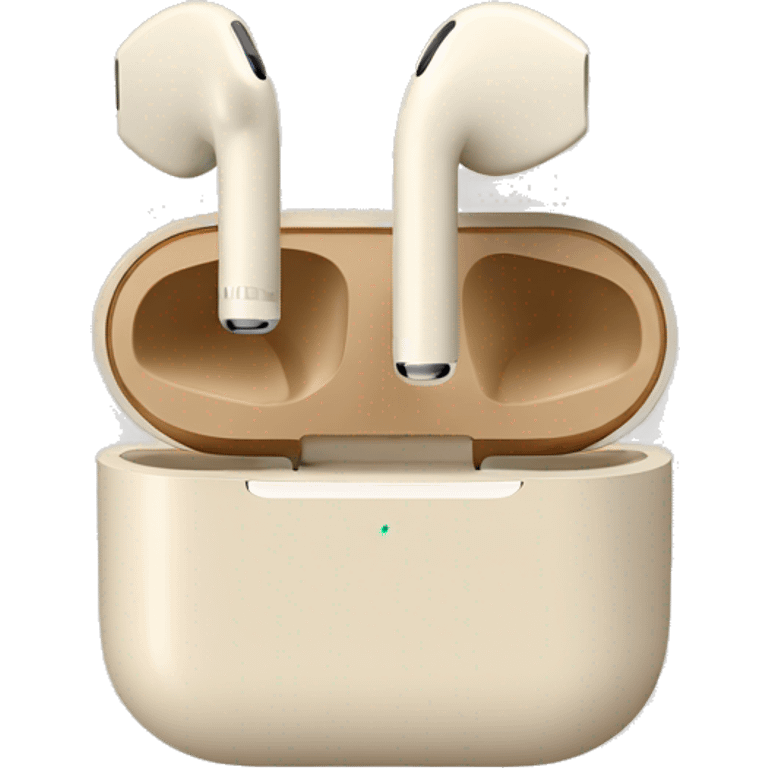 Beige AirPods emoji