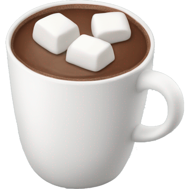 Hot chocolate with marshmallows  emoji