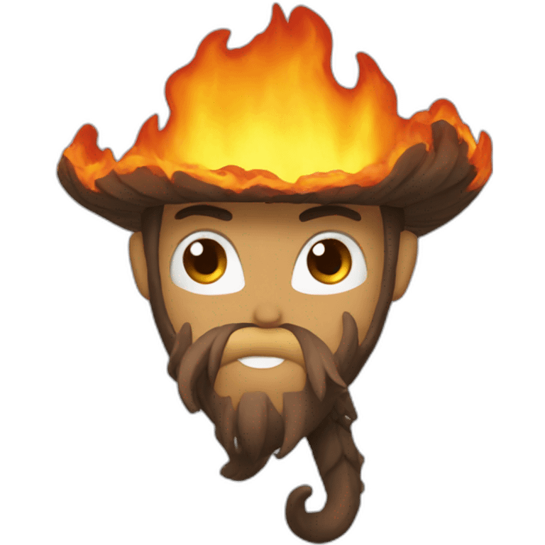 mono de fuego emoji