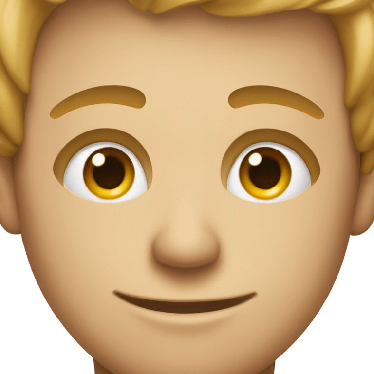 Male emoji with eyes that are different heights emoji