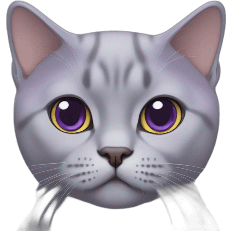 lilac british shorthair cat emoji