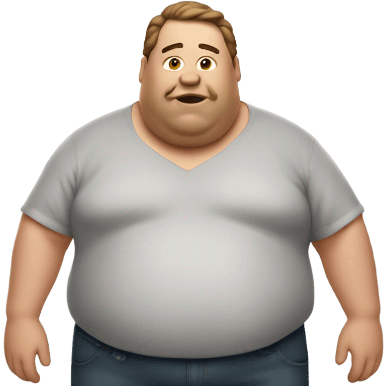 Fat guy emoji