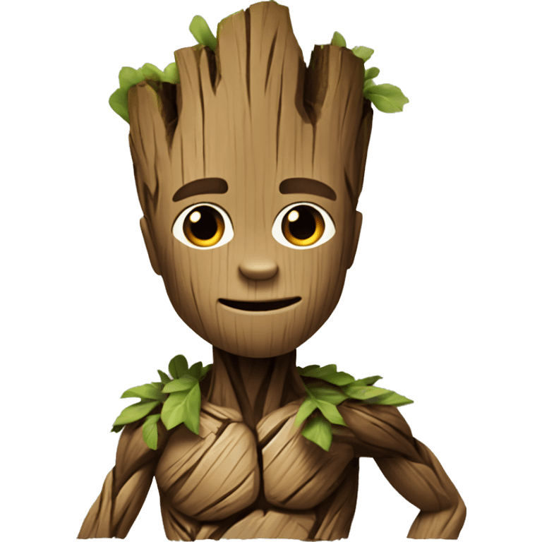 groot with mullet haircut emoji