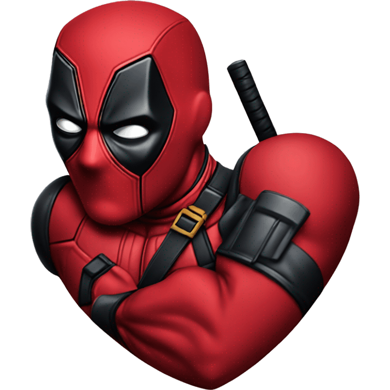 deadpool heart  emoji