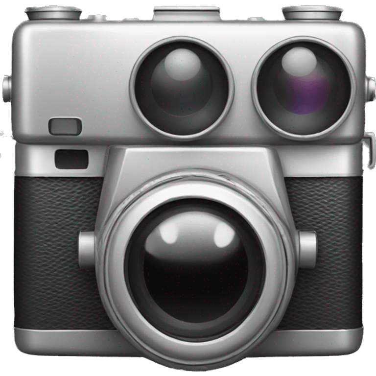 film camera metallic  emoji