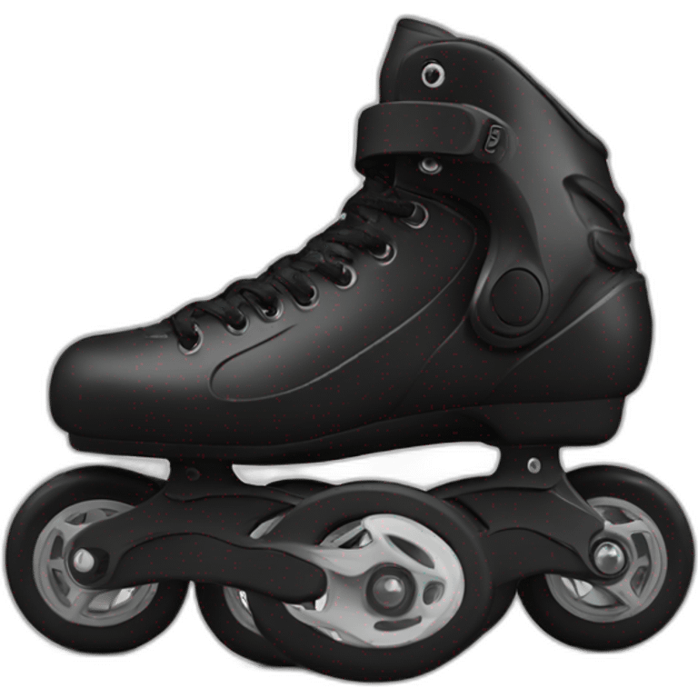 black inline skates emoji