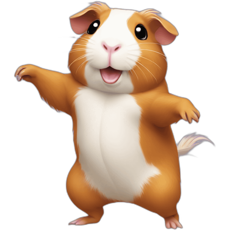 Guinea pig dancing emoji