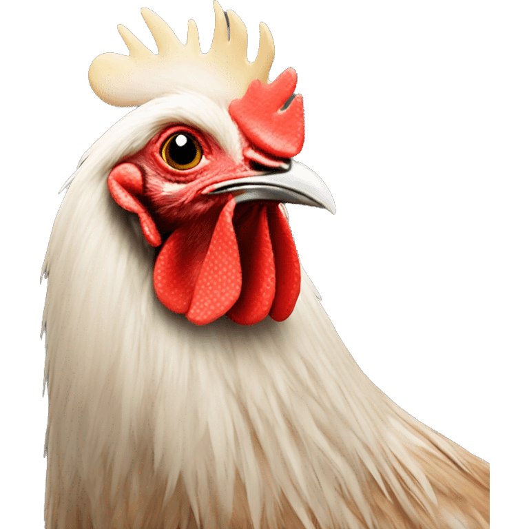 silkie rooster  emoji