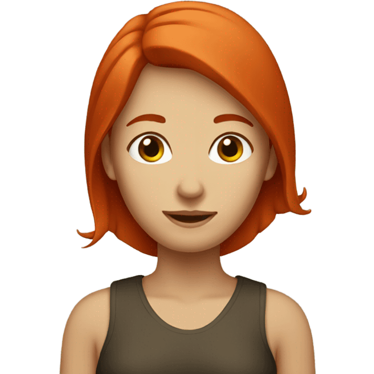 Red head woman emoji