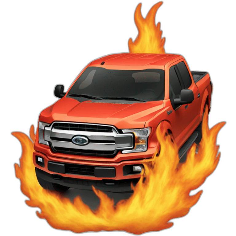 f150 in flames emoji