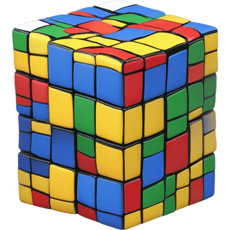 Rubik's Cube humain emoji