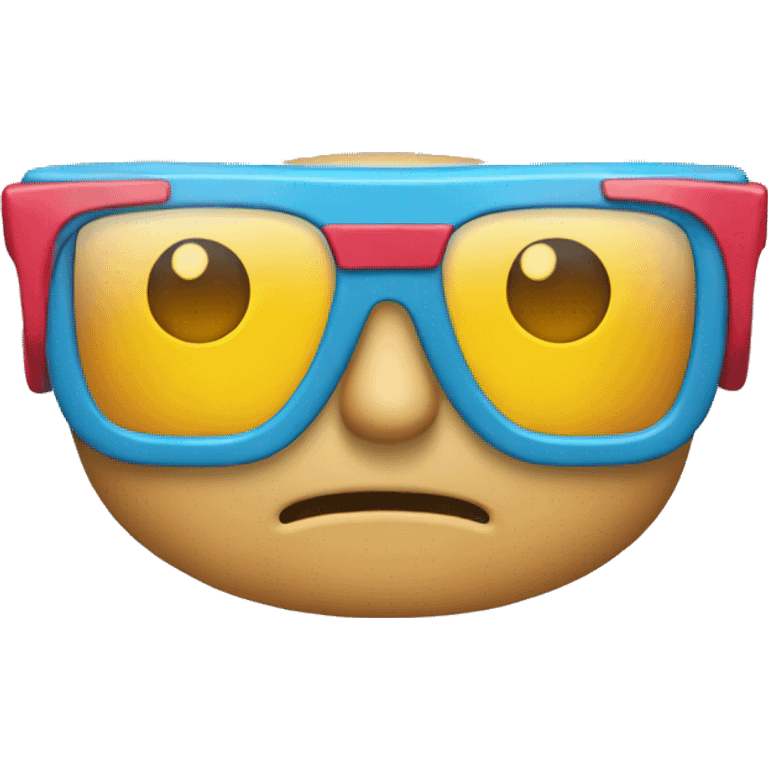 3D glasses emoji