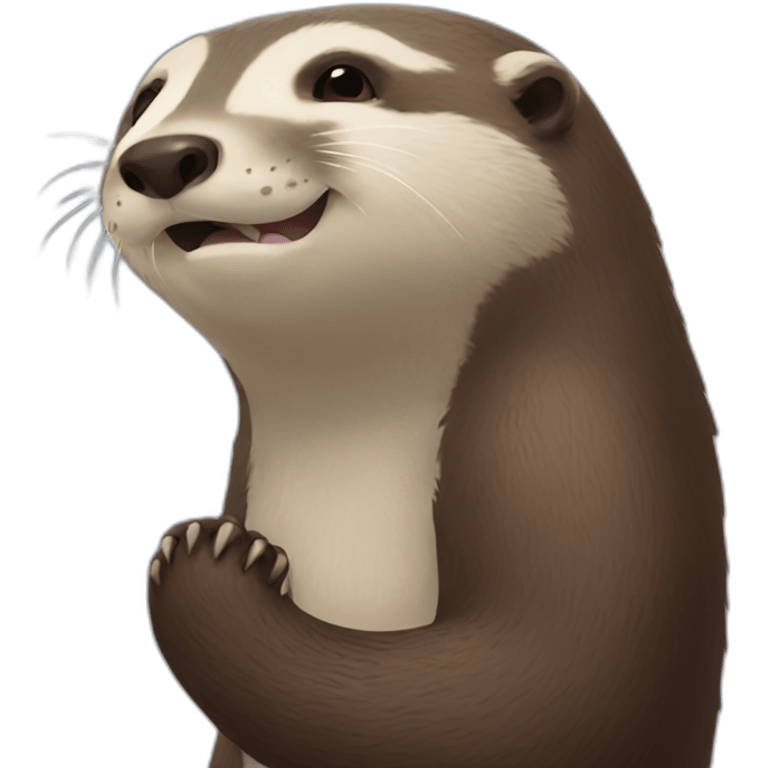 otter with a sloth emoji