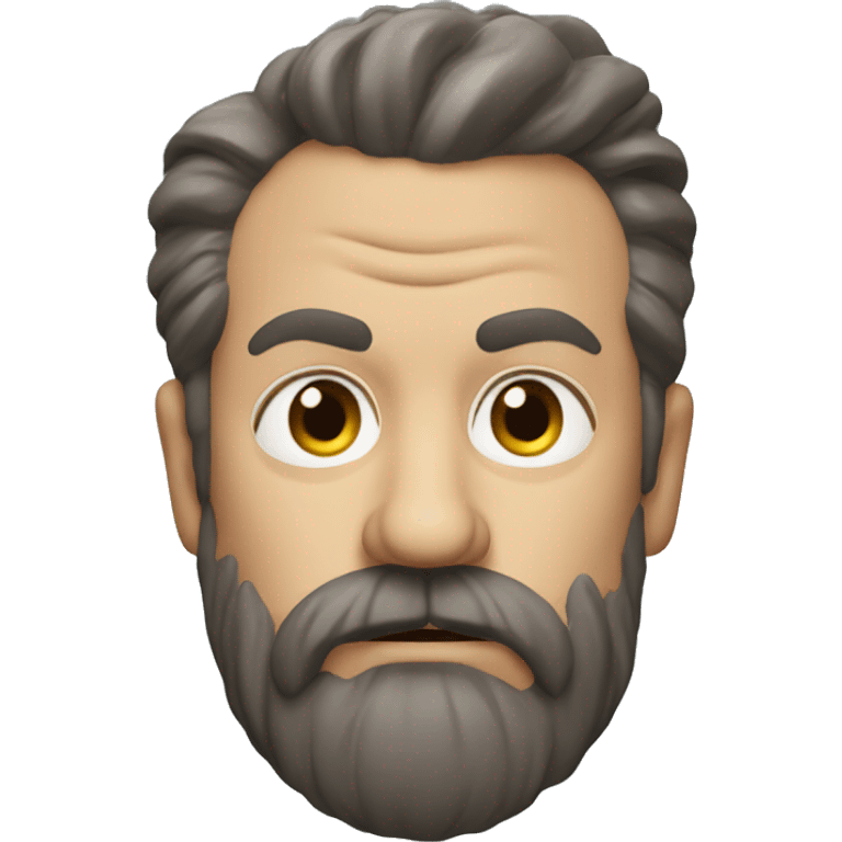 angry ted lasso with beard emoji