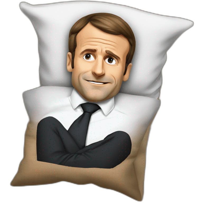 Emmanuel Macron qui dort emoji