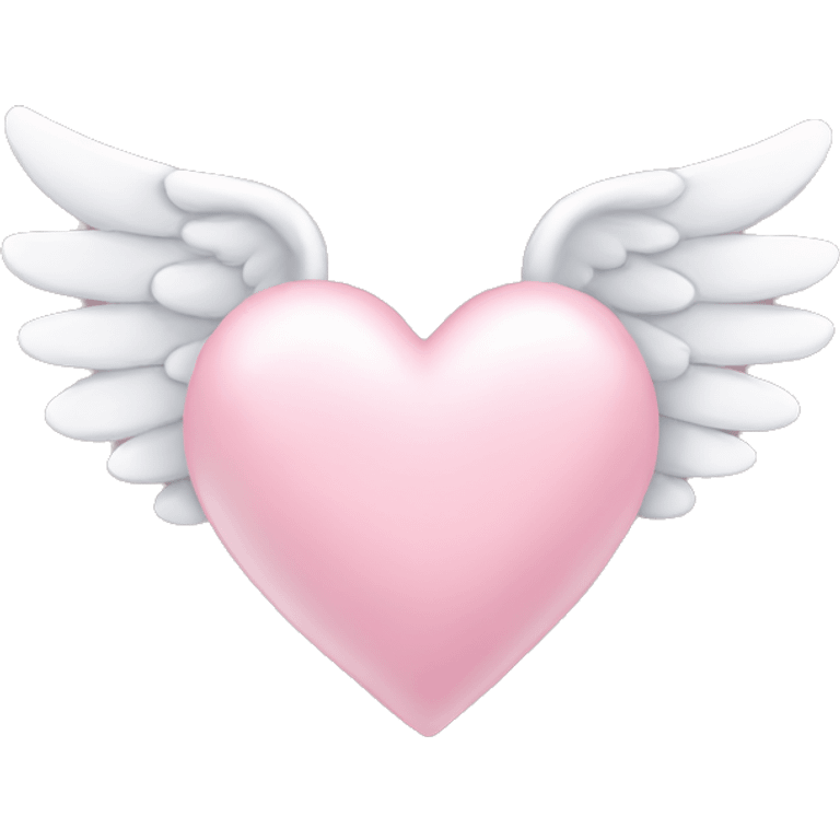 Light pink heart with wings emoji