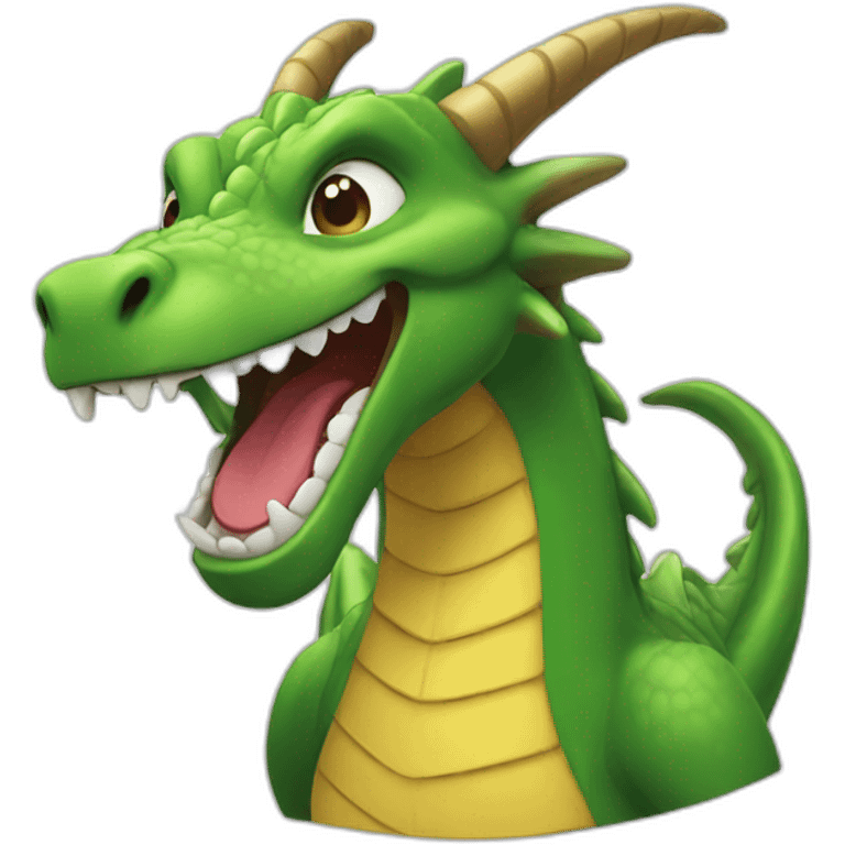 A dragon laughing  emoji