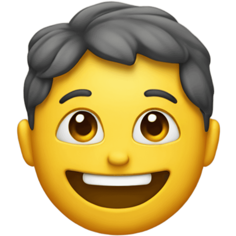 Happy face with feet on top of the face emoji