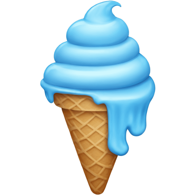 blue ice cream emoji