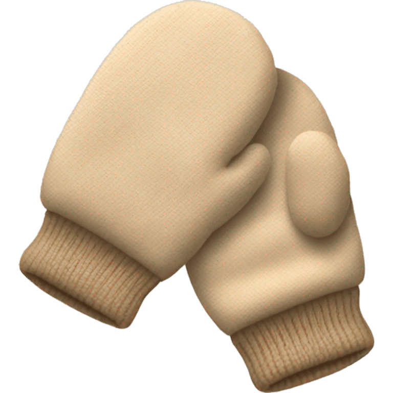 Beige mittens emoji