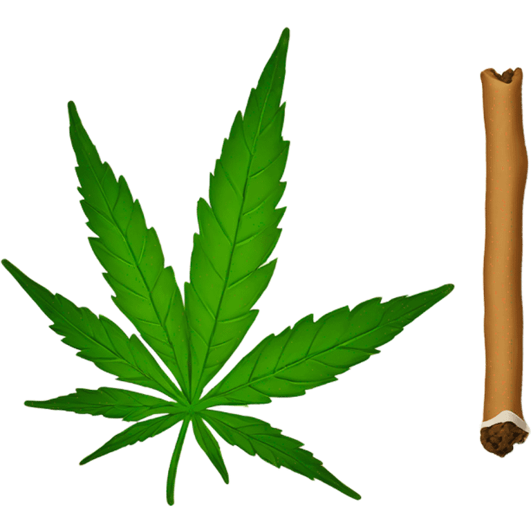 Weed joint emoji